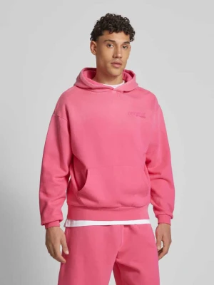 Bluza z kapturem z nadrukiem z logo REVIEW