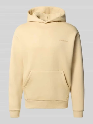Bluza z kapturem z nadrukiem z logo REVIEW