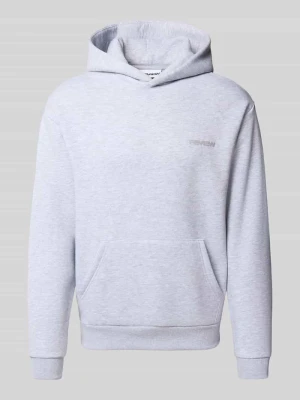 Bluza z kapturem z nadrukiem z logo REVIEW