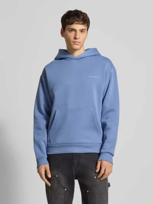 Bluza z kapturem z nadrukiem z logo REVIEW