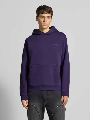 Bluza z kapturem z nadrukiem z logo REVIEW