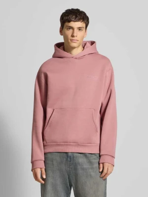 Bluza z kapturem z nadrukiem z logo REVIEW