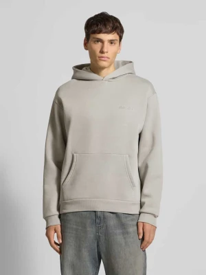 Bluza z kapturem z nadrukiem z logo REVIEW