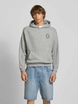 Bluza z kapturem z nadrukiem z logo REVIEW