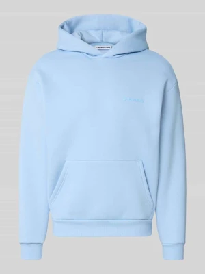 Bluza z kapturem z nadrukiem z logo REVIEW