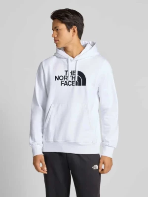 Bluza z kapturem z nadrukiem z logo The North Face Biały