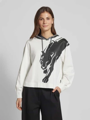 Bluza z kapturem z nadrukiem z motywem Marc Cain