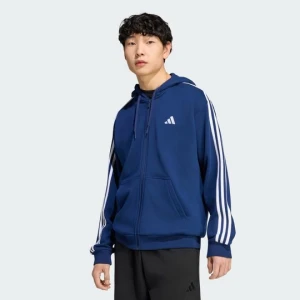 Bluza z kapturem z suwakiem na całej długości Essentials 3-Stripes French Terry Adidas