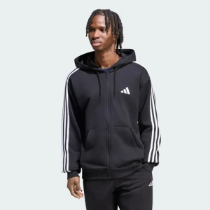 Bluza z kapturem z suwakiem na całej długości Essentials 3-Stripes French Terry Adidas