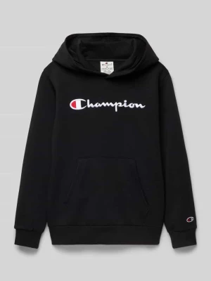 Bluza z kapturem z wyhaftowanym logo Champion