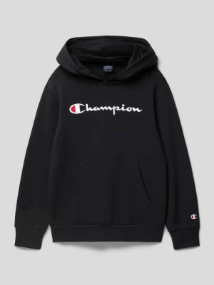 Bluza z kapturem z wyhaftowanym logo Champion