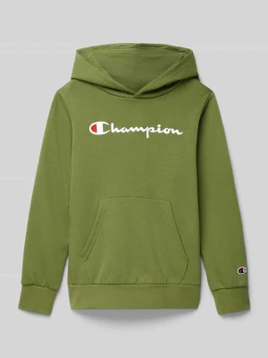 Bluza z kapturem z wyhaftowanym logo Champion