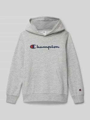 Bluza z kapturem z wyhaftowanym logo Champion