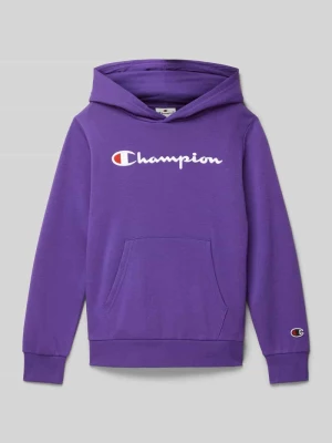 Bluza z kapturem z wyhaftowanym logo Champion