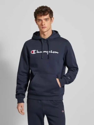 Bluza z kapturem z wyhaftowanym logo Champion