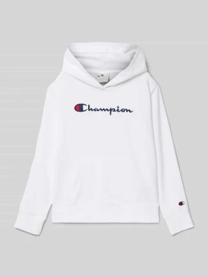 Bluza z kapturem z wyhaftowanym logo Champion