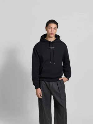 Bluza z kapturem z wyhaftowanym logo Maison Kitsuné Czarny