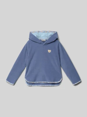 Bluza z kapturem z wyhaftowanym logo Steiff
