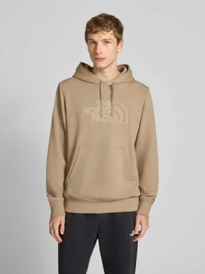 Bluza z kapturem z wyhaftowanym logo The North Face Beżowy