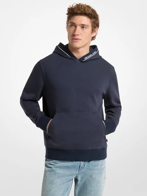 Bluza z kapturem z wykończeniem z logo z mieszanki bawełny Michael Kors Mens