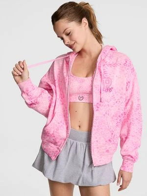 Bluza z kapturem zapinana na zamek Campus Fleece Victoria's Secret