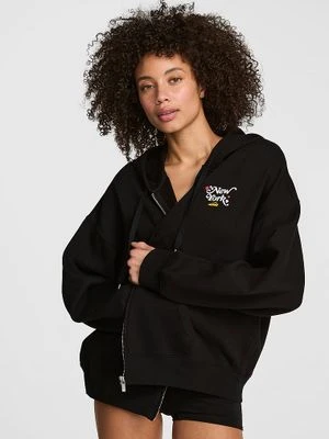 Bluza z kapturem zapinana na zamek Campus Fleece Victoria's Secret