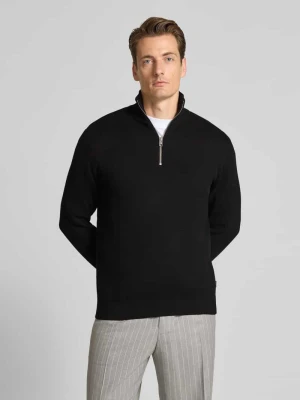Bluza z kołnierzem i detalem z logo model ‘MILANO’ Jack & Jones Premium