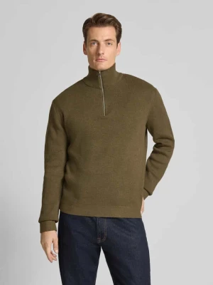 Bluza z kołnierzem i detalem z logo model ‘MILANO’ Jack & Jones Premium