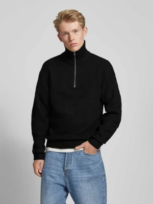 Bluza z kołnierzem i prążkowanymi wykończeniami model ‘OLLIE’ jack & jones