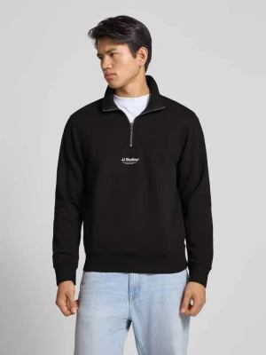 Bluza z kołnierzem model ‘SOHO’ Jack&Jones czarny
