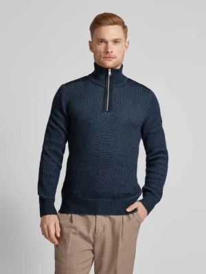 Bluza z kołnierzem o kroju regular fit z bawełny ekologicznej Marc O'Polo