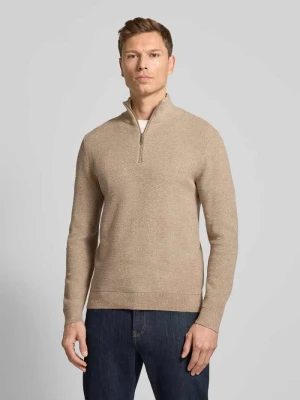 Bluza z kołnierzem o kroju regular fit z bawełny ekologicznej model ‘ROSS’ Selected Homme