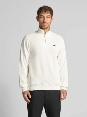 Bluza z kołnierzem o kroju regular fit z czystej bawełny Lacoste