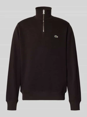 Bluza z kołnierzem o kroju regular fit z czystej bawełny Lacoste