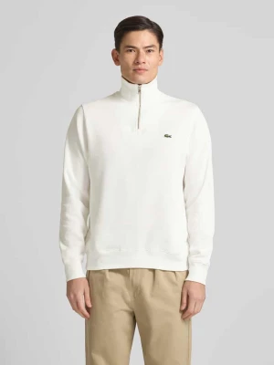 Bluza z kołnierzem o kroju regular fit z czystej bawełny Lacoste