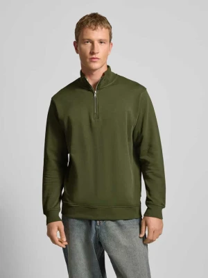 Bluza z kołnierzem o kroju regular fit z czystej bawełny Marc O'Polo DENIM