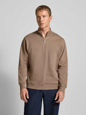 Bluza z kołnierzem o kroju regular fit z czystej bawełny Marc O'Polo DENIM