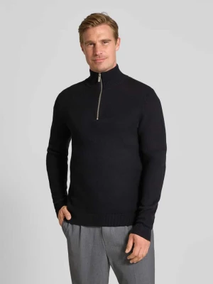 Bluza z kołnierzem o kroju regular fit z czystej bawełny model ‘DANE’ Selected Homme