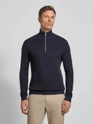 Bluza z kołnierzem o kroju regular fit z czystej bawełny model ‘DANE’ Selected Homme