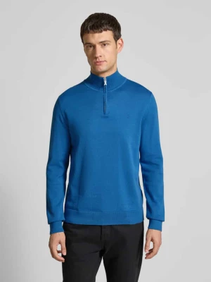 Bluza z kołnierzem o kroju regular fit z czystej bawełny model ‘FAABES’ ARMEDANGELS