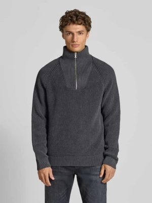 Bluza z kołnierzem o kroju regular fit z czystej bawełny model ‘KAALVES’ ARMEDANGELS