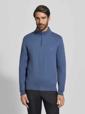 Bluza z kołnierzem o kroju regular fit z czystej bawełny model ‘PADRO-L’ Boss