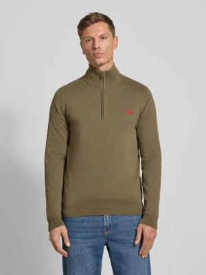 Bluza z kołnierzem o kroju regular fit z czystej bawełny model ‘SAN QUINTUS’ HUGO