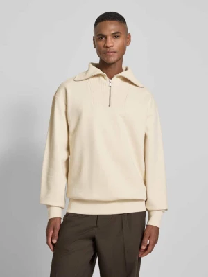 Bluza z kołnierzem o kroju regular fit z czystej bawełny model ‘SIDNEY’ Boss