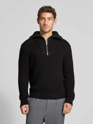Bluza z kołnierzem o kroju regular fit z czystej bawełny model ‘SRIGG’ HUGO