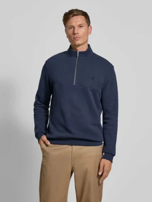 Bluza z kołnierzem o kroju regular fit z czystej bawełny model ‘WAARLO FLEECE’ ARMEDANGELS