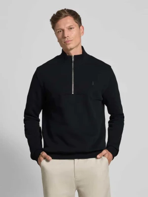 Bluza z kołnierzem o kroju regular fit z czystej bawełny model ‘WAARLO FLEECE’ ARMEDANGELS