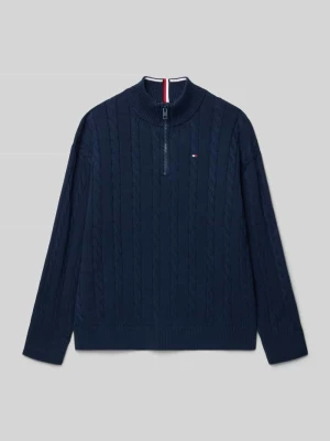 Bluza z kołnierzem o kroju regular fit z czystej bawełny Tommy Hilfiger Teens