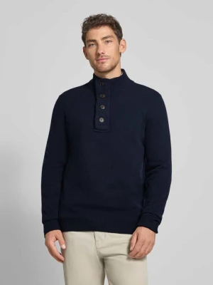 Bluza z kołnierzem o kroju regular fit z czystej wełny Barbour