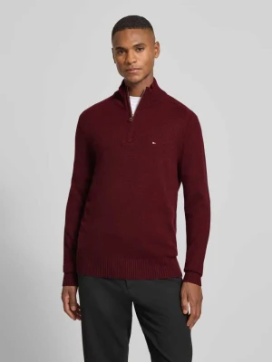 Bluza z kołnierzem o kroju regular fit z czystej wełny Tommy Hilfiger